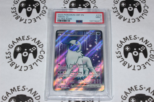 Pokemon TCG | Absol ex #214/197- PSA 9 | Ultra Rare | Graded - 

This card is from the Obsidian Flames set.