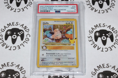 Pokemon TCG | Cleffa #20/111 - PSA 9 | Holo | Graded - 

This card is from the Celebrations 25th set.
This card is a Holo Classic Collection.