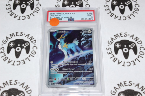 Pokemon TCG | Cobalion #144/086 - PSA 9 | Illustration Rare | Graded - 

This card is from the Black Bolt set.
This card is a Illustration Rare.