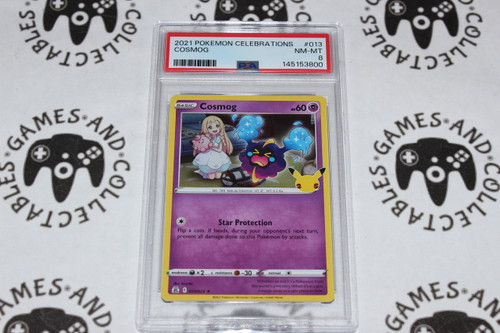 Pokemon TCG | Cosmog #013/25 - PSA 8 | Holo | Graded - 

This card is from the Celebrations 25th set.