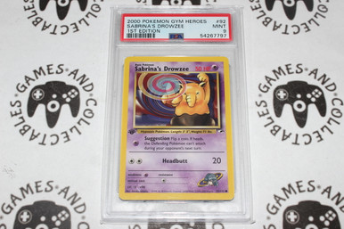 sabrina's drowzee pokemon card value Sold at Auction: 2000 Gym Heroes 1st Edition 92/132 Shuffle your deck afterward Sabrina's Drowzee 95/132 Pokemon TCG