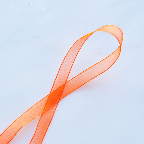 Sheer Ribbon: 10mm Orange