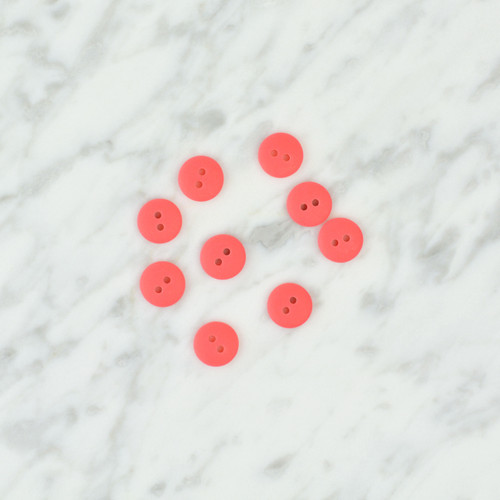 Matt Smartie Button: 11mm Red