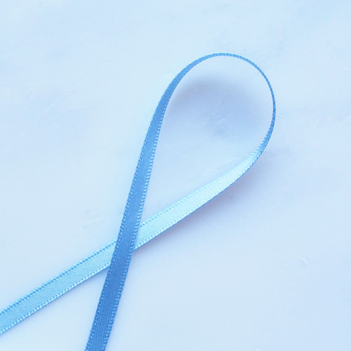 Double Faced Satin Ribbon: 5mm Cornflower