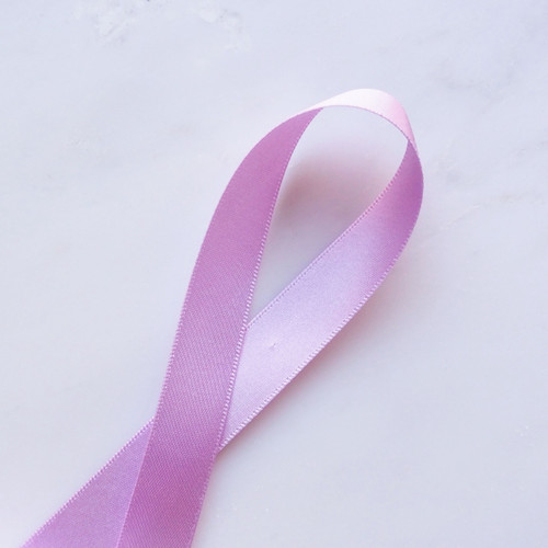 Double Faced Satin Ribbon: 15mm Helio
