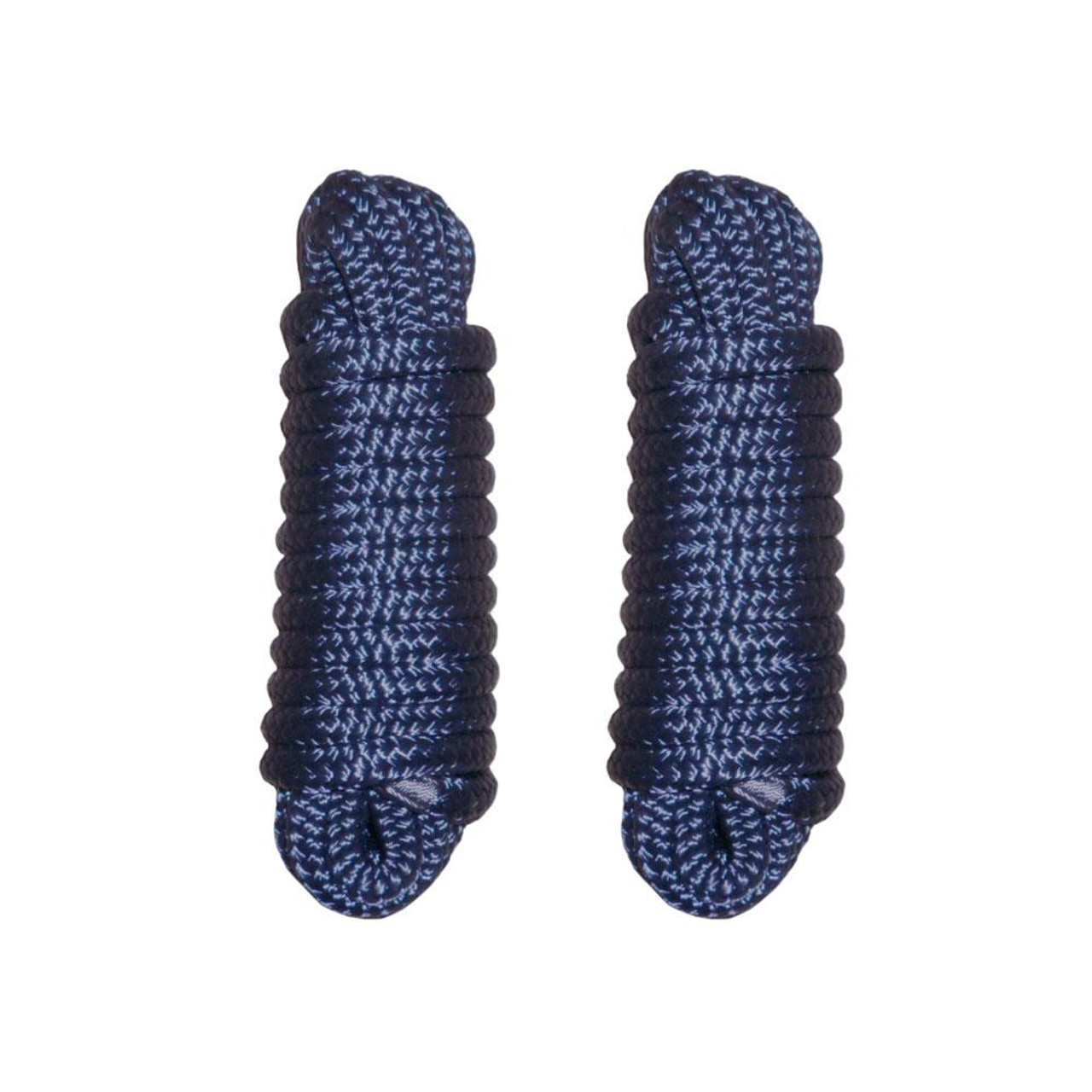 1/2 Inch 20 FT Double Braid Nylon Dock Line Mooring Rope Boat Rope Blue  2PACK