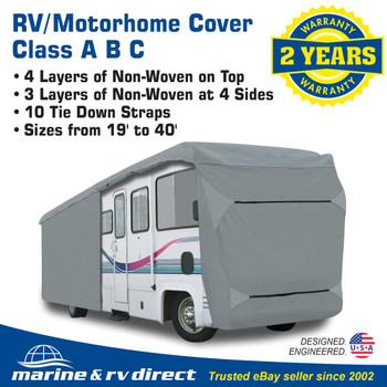 Waterproof RV Cover Motorhome Camper Travel Trailer 25' 29', 30' Class A B C