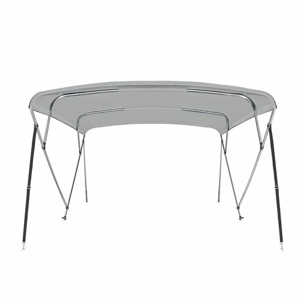 Marine and Rv Direct New Pontoon Bimini Top Boat Cover 4 Bow 54" H 91" - 96" W 8 ft. Long Gray