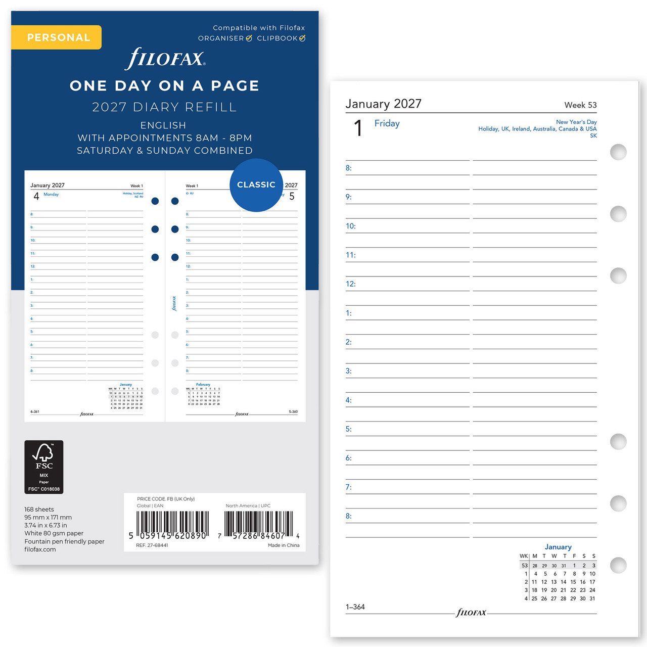 filofax-2027-diary-refills-organizer-calendar-inserts