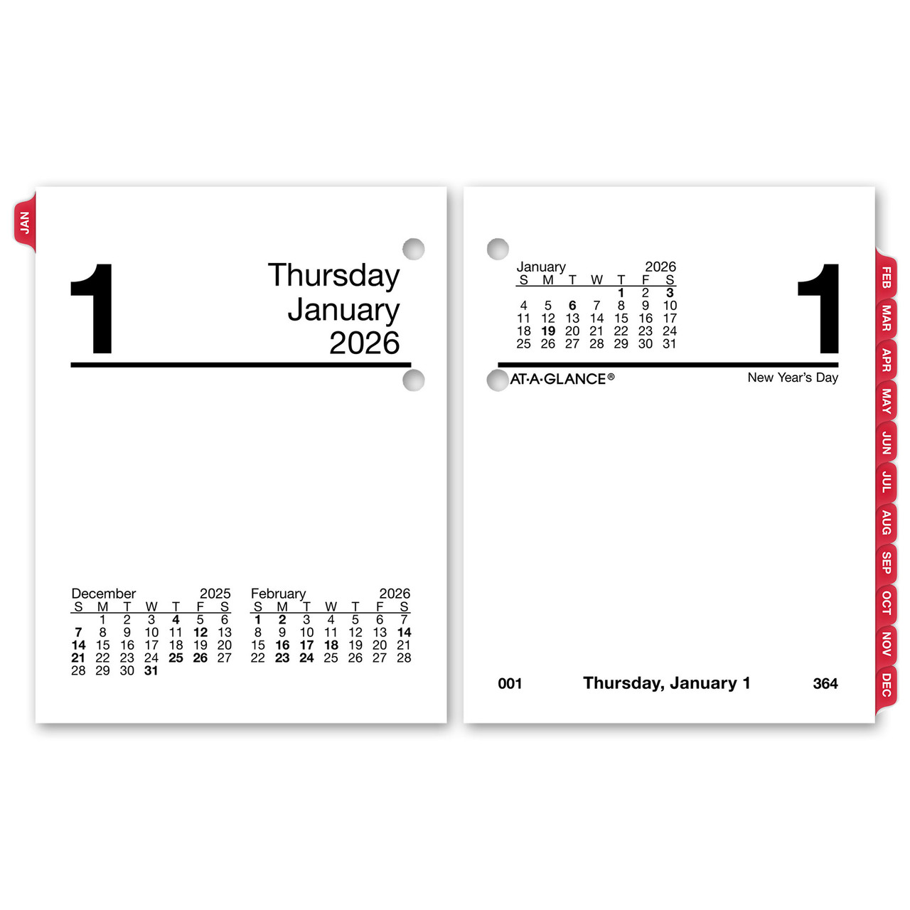 2026 At A Glance E458 50 Daily Calendar Refill 5 X 8 Nordisco 2026-at-a-glance-e458-50-daily-calendar-refill-5-x-8-nordisco