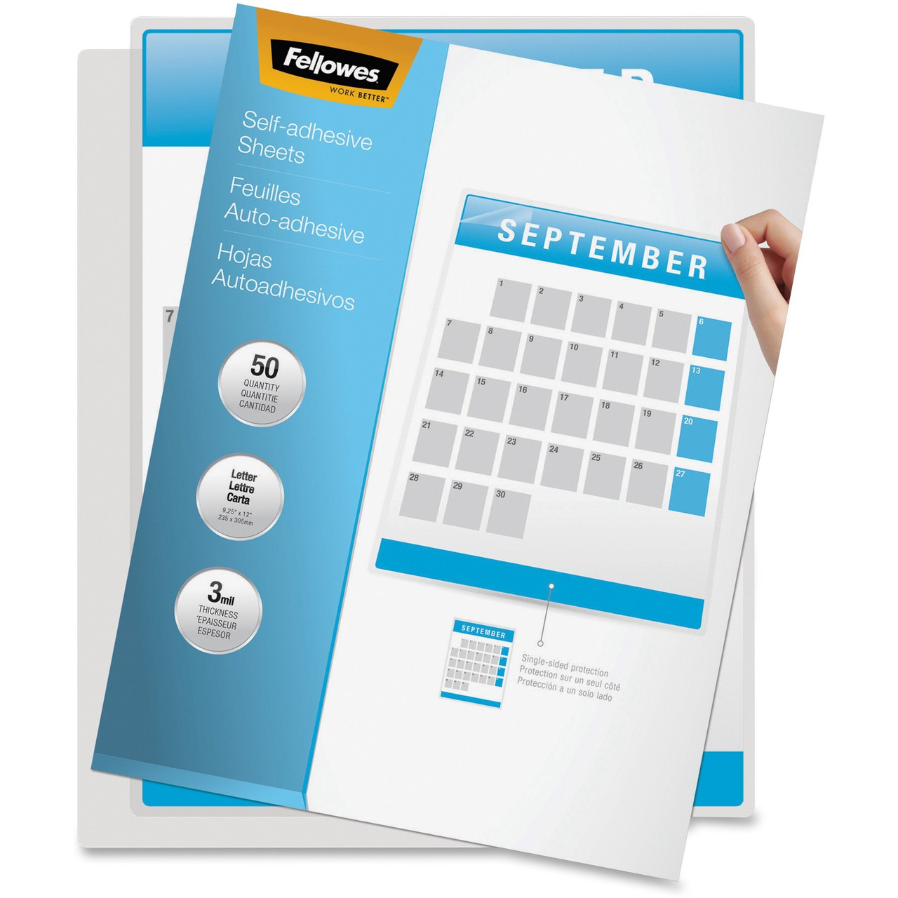 Fellowes 5221502 Self Adhesive Laminating Sheets