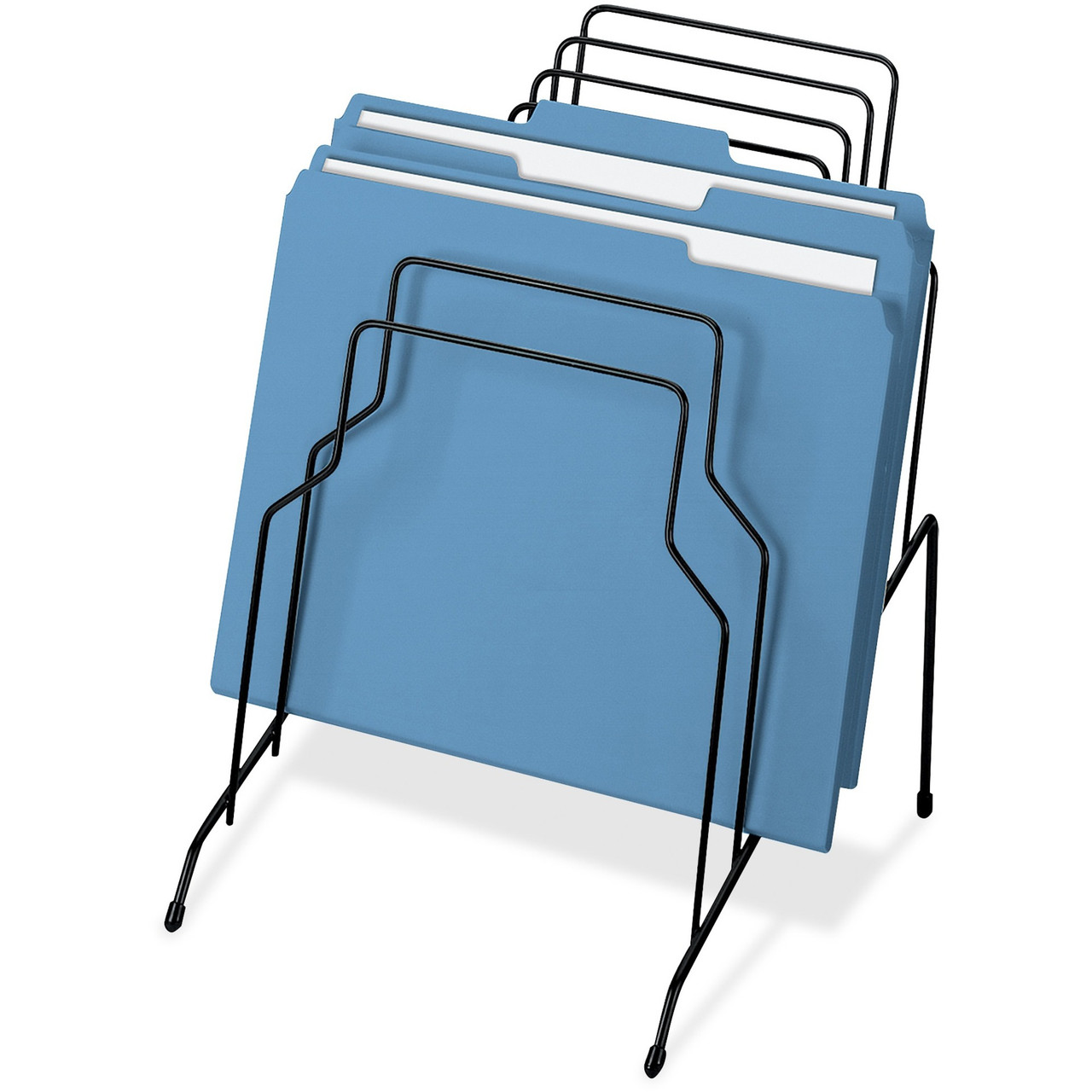 Relaxdays Tisch-Organizer 2 Fächer Schwarz (100345 Produktbild-Vorschau 2