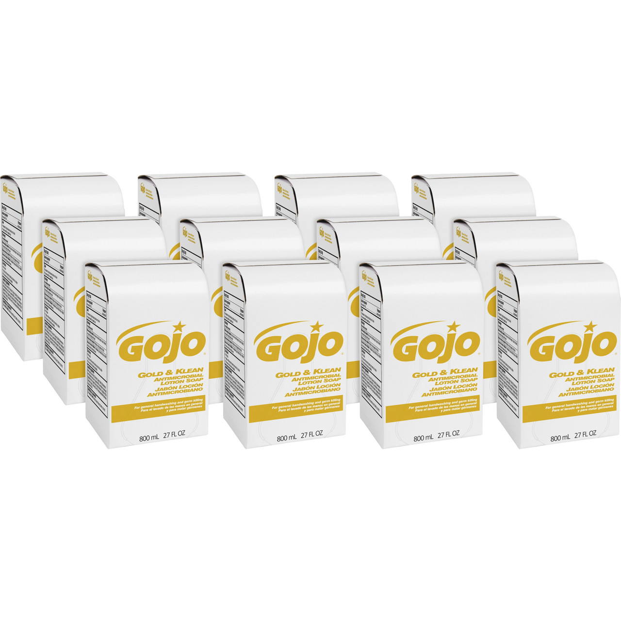 Gojo 912712CT Refill Gold/Klean Antimicrobial Lotion Soap