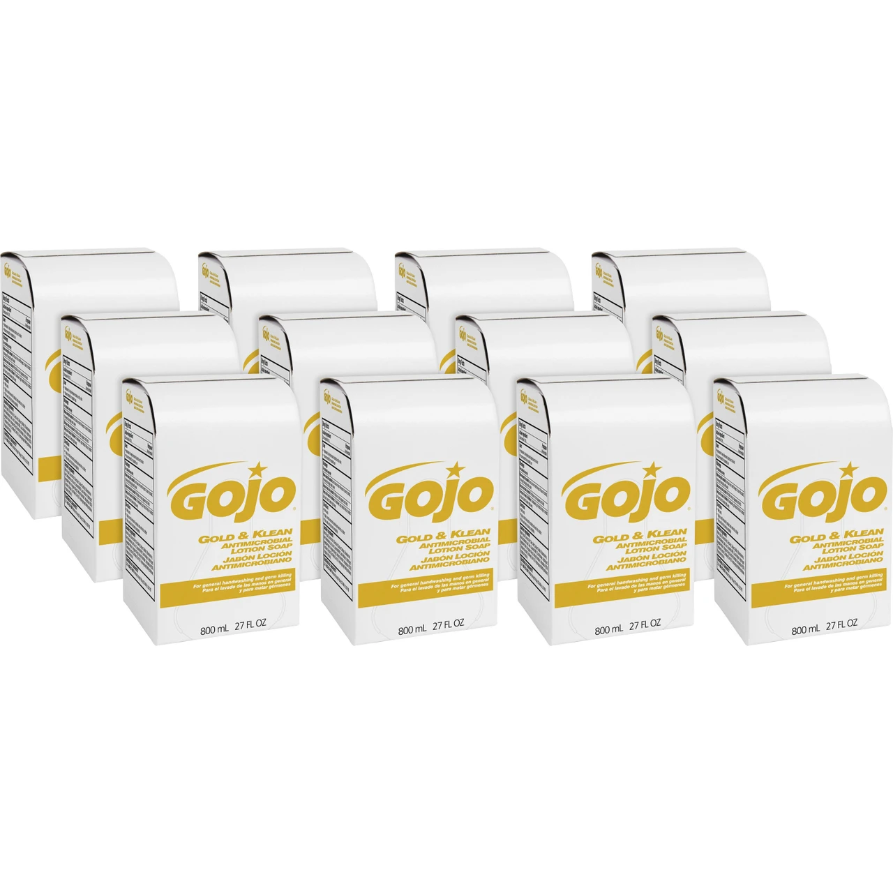 Gojo 912712CT Refill Gold/Klean Antimicrobial Lotion Soap 