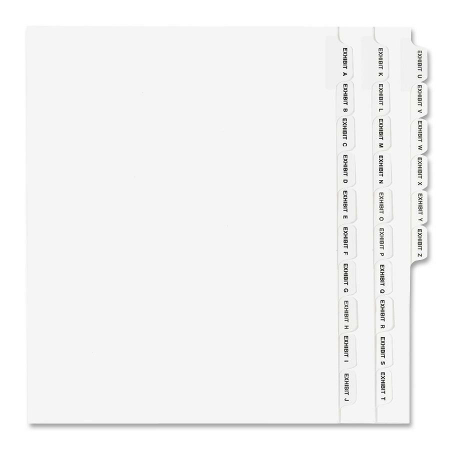 Avery LGEXAZ LTS Standard Collated Legal Exhibit Divider Sets - Avery ...