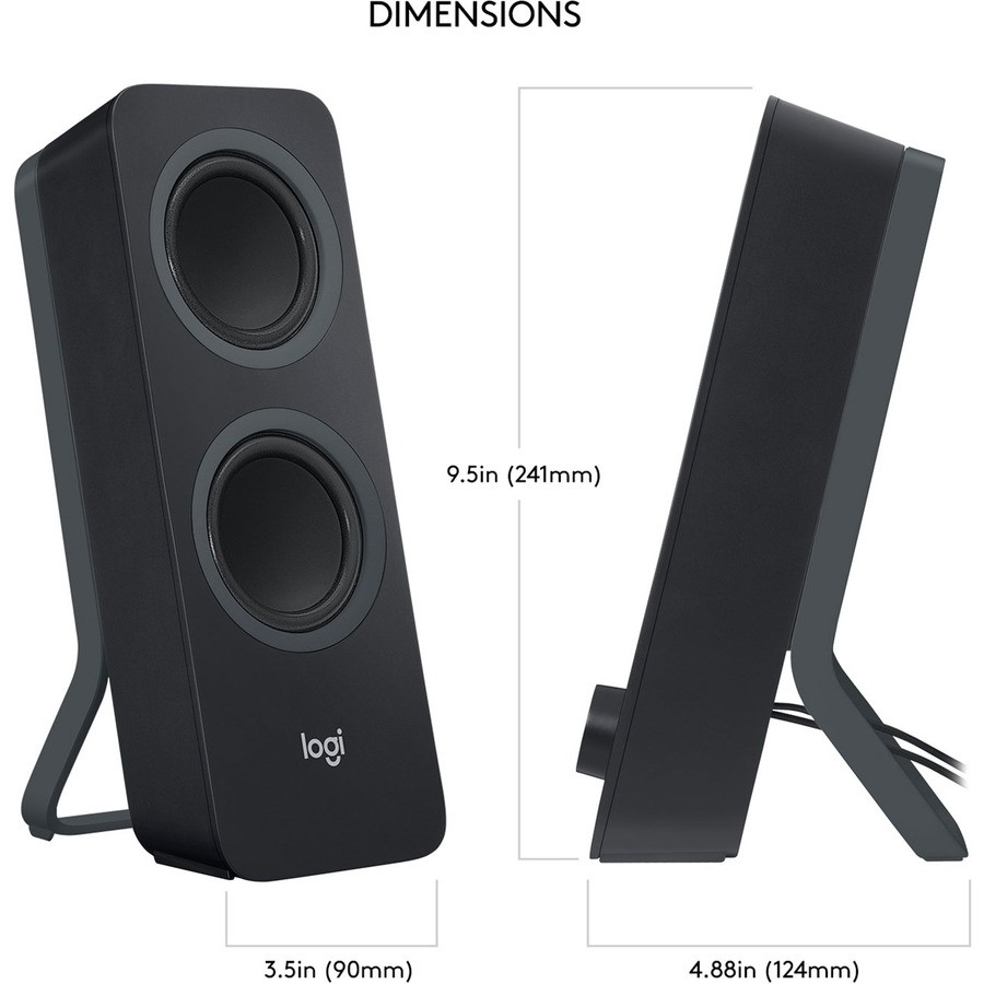 Logitech 980-001294 Z207 Bluetooth Computer Speakers | Nordisco.com
