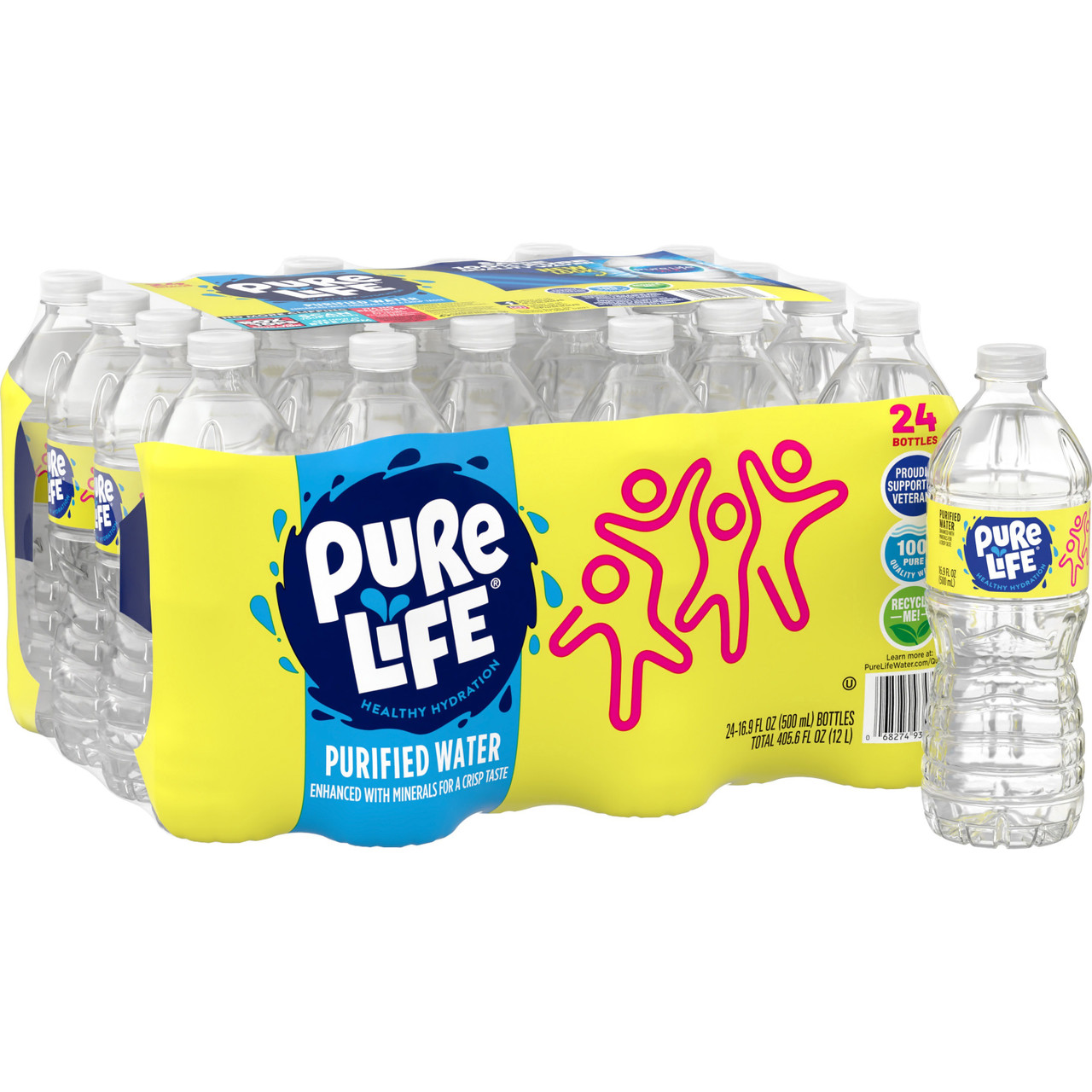 シャシャ　Mineral Life Water Pure Life 101264 Purified Bottled Water | Nordisco.com