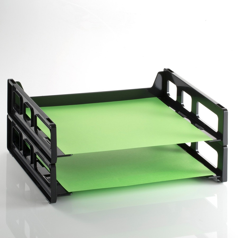 Officemate 21022 SideLoading Stackable 2/PK Desk Trays