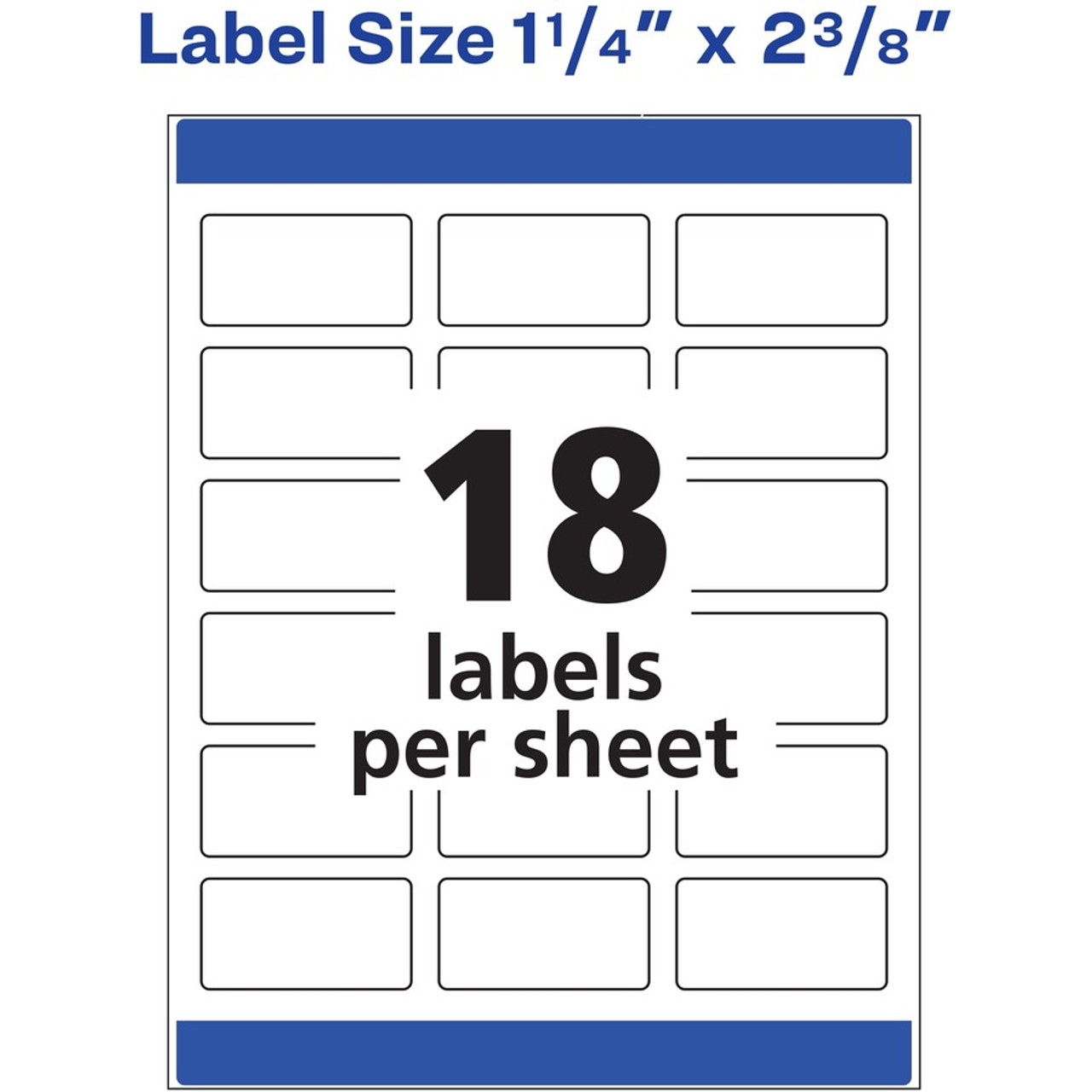 Avery 4224 Dissolvable Rectangle Labels | Nordisco.com