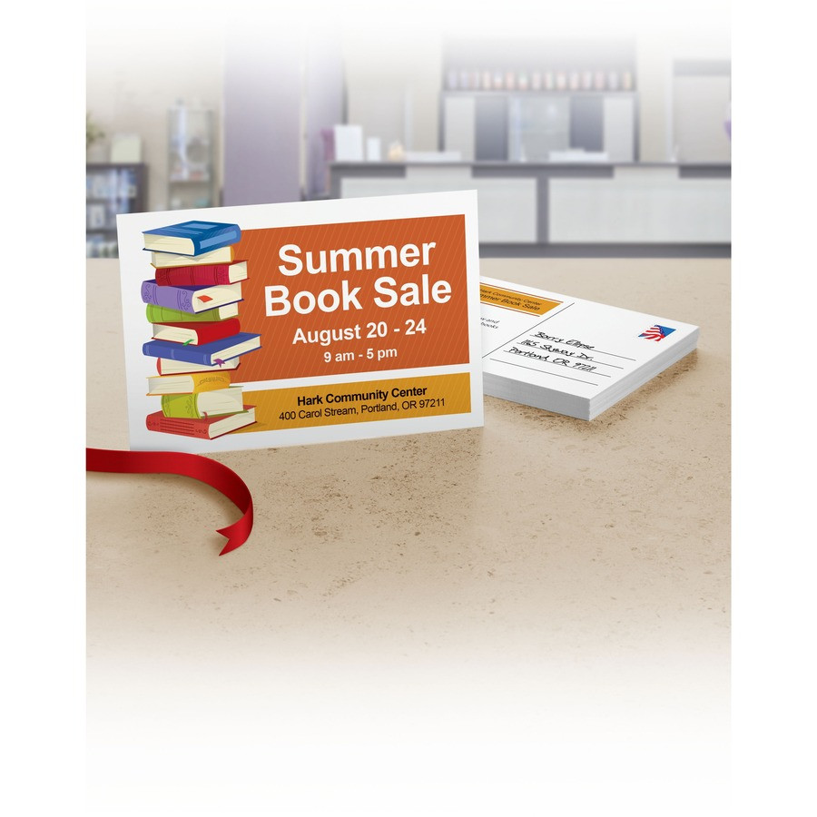 Avery 5389 Postcards, Uncoated, Two-Sided Printing, 4