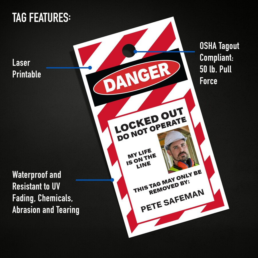 Avery 62402 UltraDuty Lock Out Tag Out Hang Tags | Nordisco.com