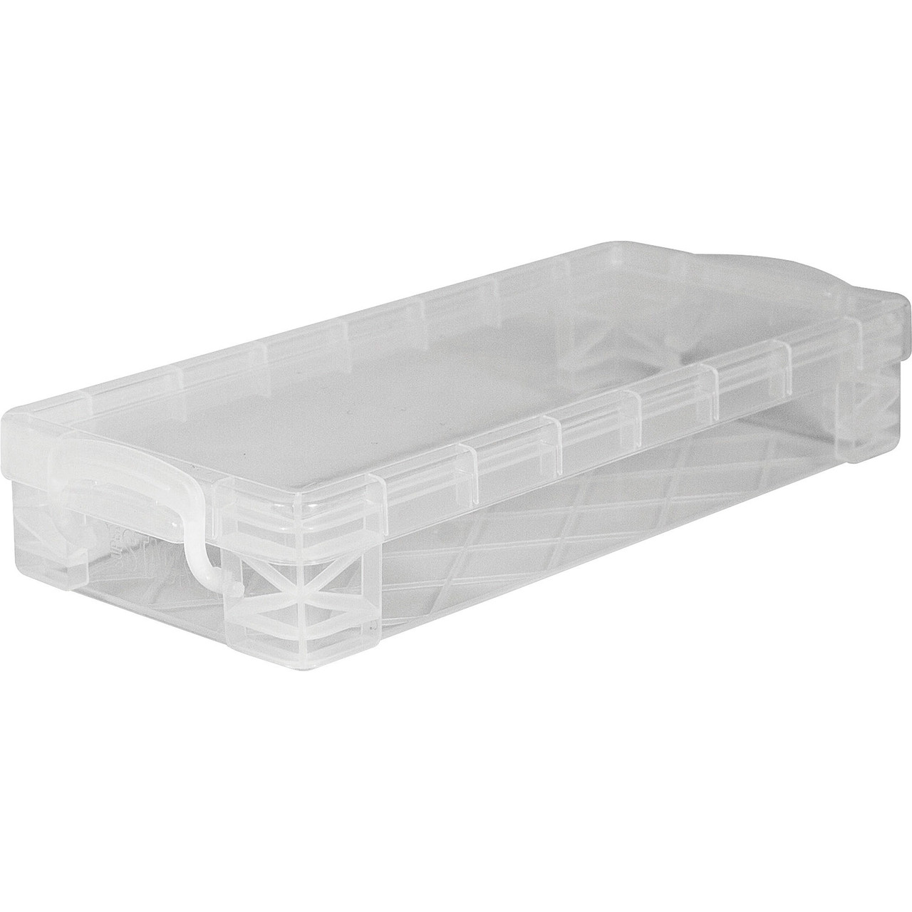 Advantus Super Stacker File And Document Box, Letter Files, 10.5 X 14.5 X 3.38, Translucent - View #3