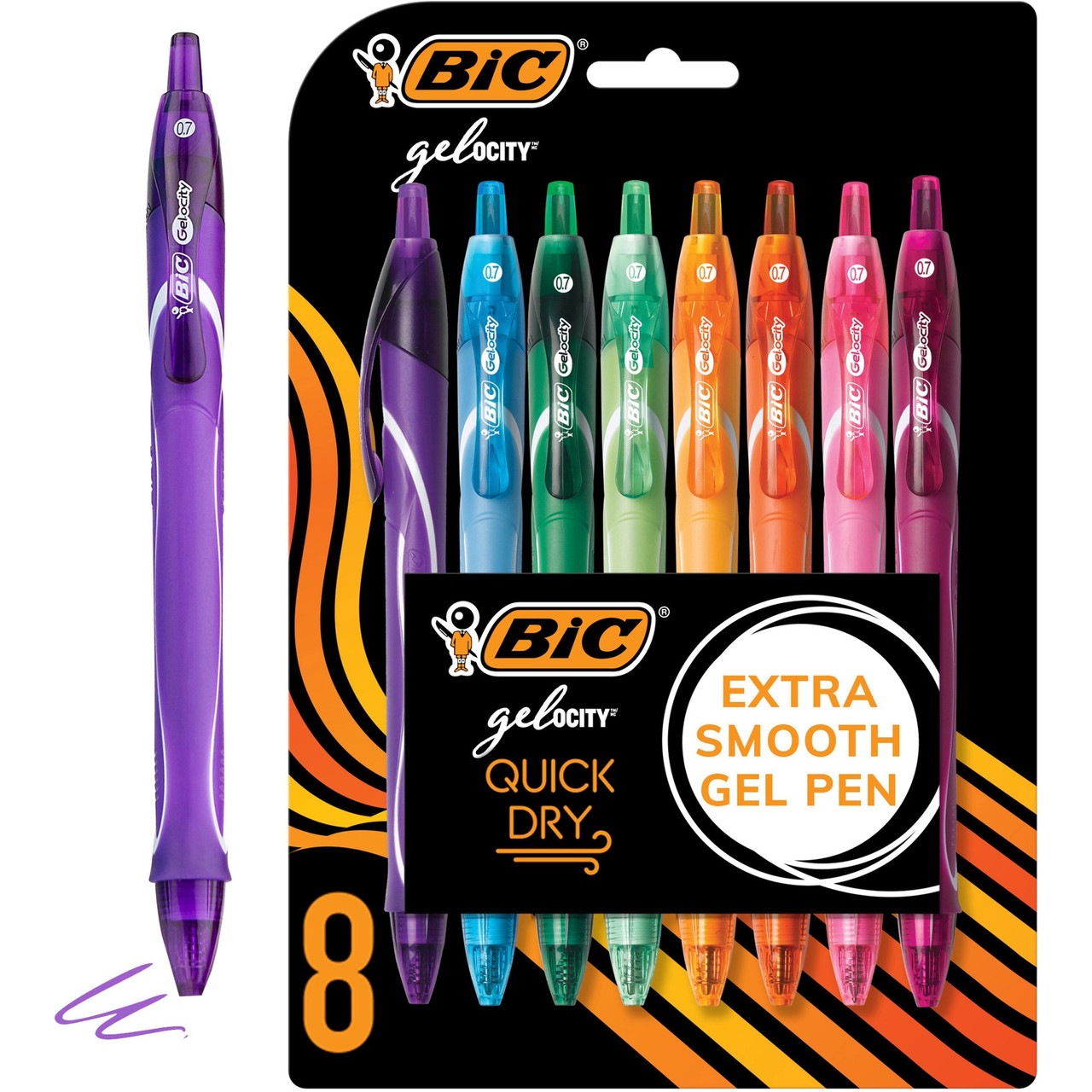  BIC PrevaGuard Gel-ocity Gel Pen With Built-in