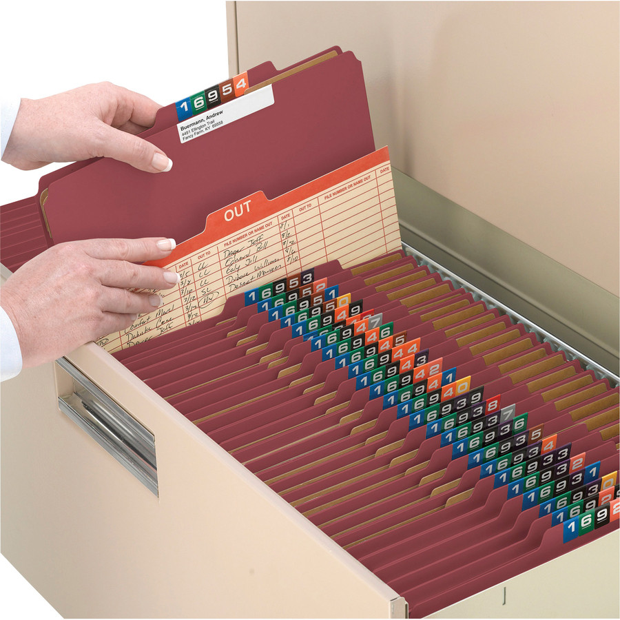 Smead 19092 SafeSHIELD 3-Divider Classification Folders | Nordisco.com
