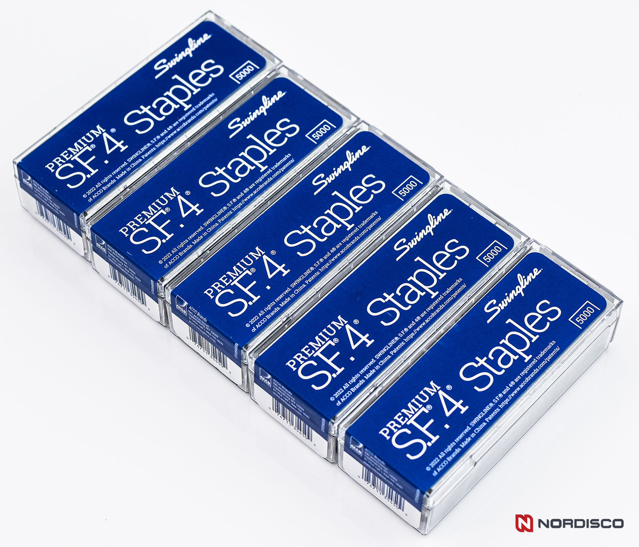 Swingline Premium S.F. 4 Staples 35481, Pack of 5 Boxes