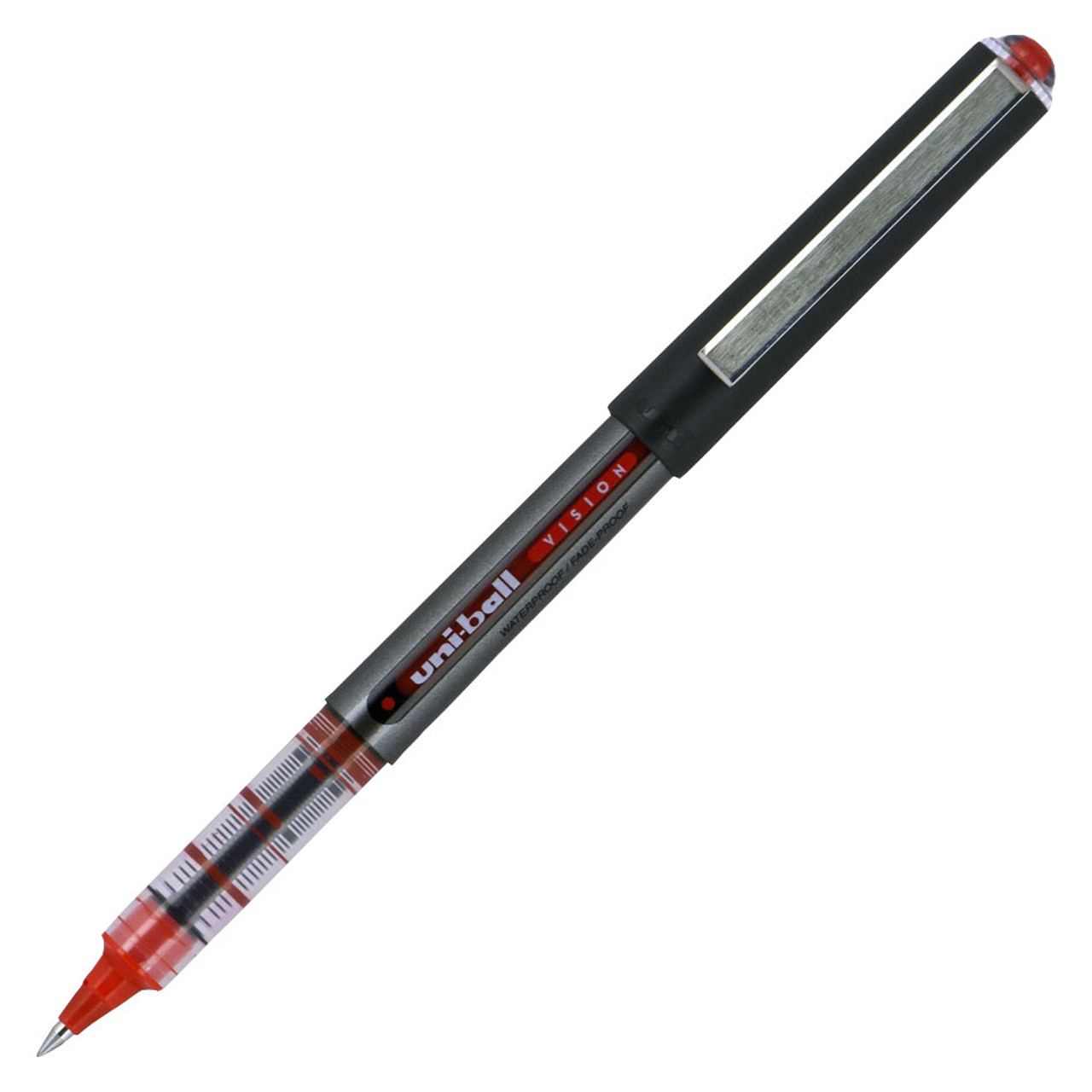 Uni-ball Vision Micro 60117 Rollerball Pen, 0.5mm Micro Point, Red Uni  Super Ink