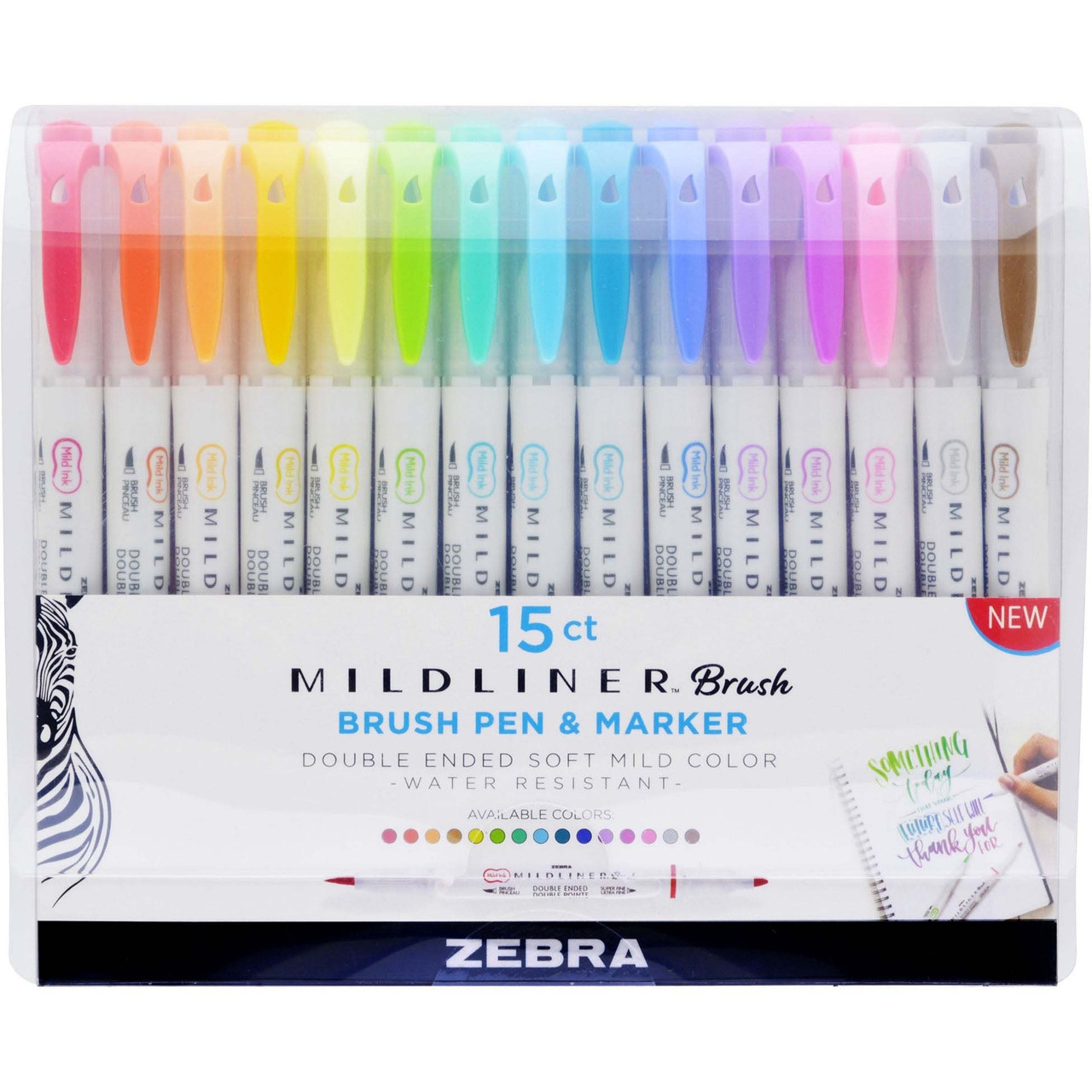 Zebra Pen Mildliner Brush Pen & Marker Set (79105)
