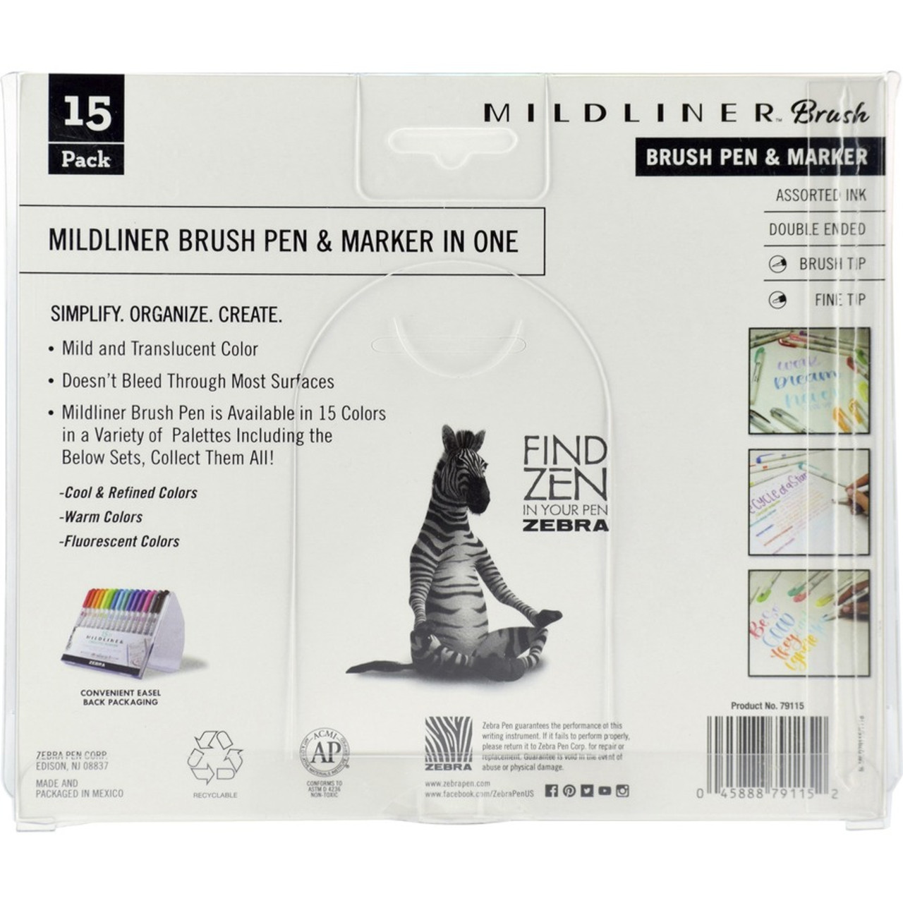 Zebra Mildliner Cool And Refined Double Ended Creative Markers