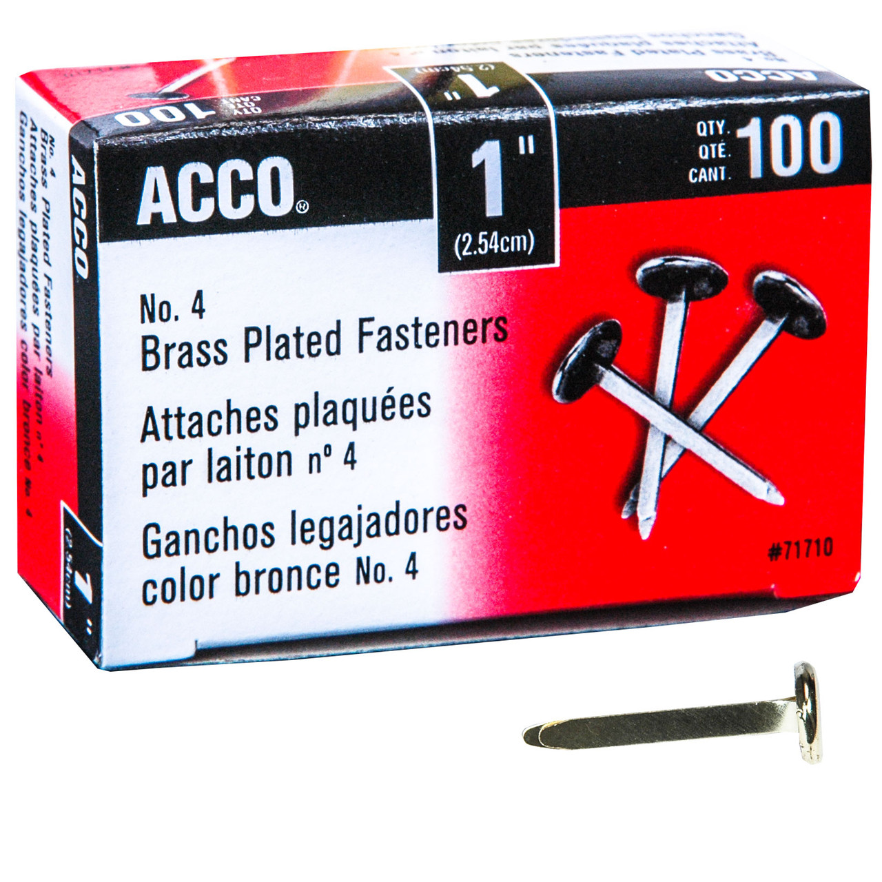 Brass fasteners (box of 100)