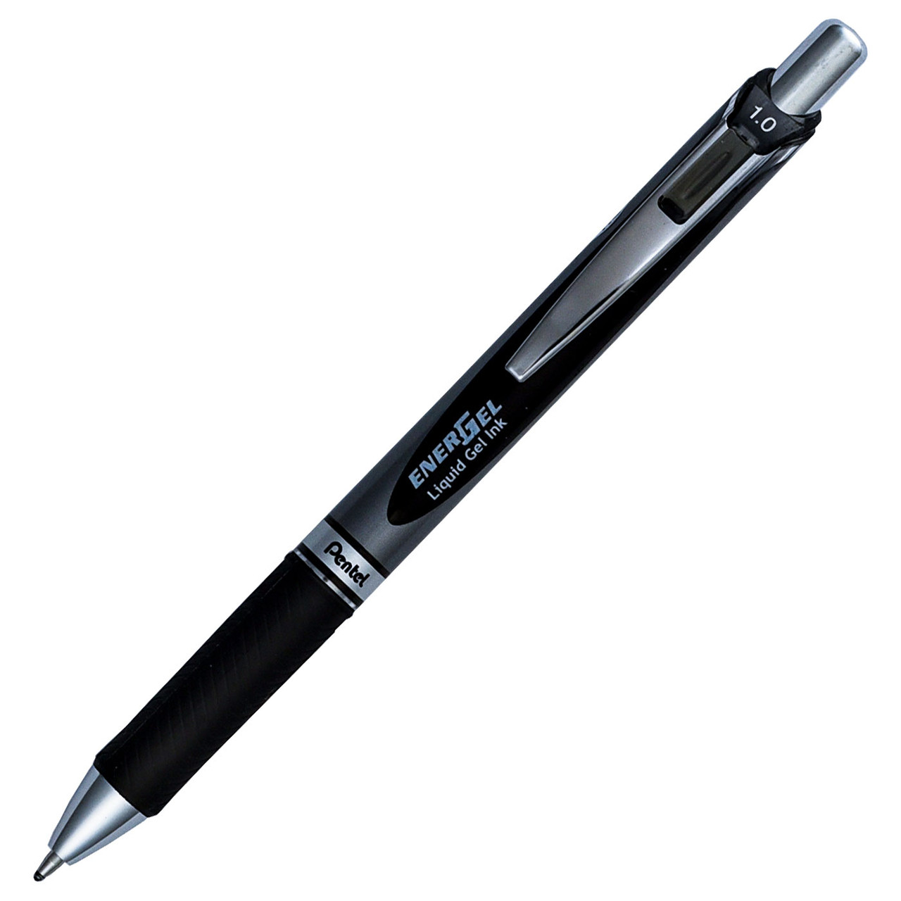 Pentel EnerGel BL80-AX, 1.0mm Bold, Black Gel Ink, 3 Pens with 6