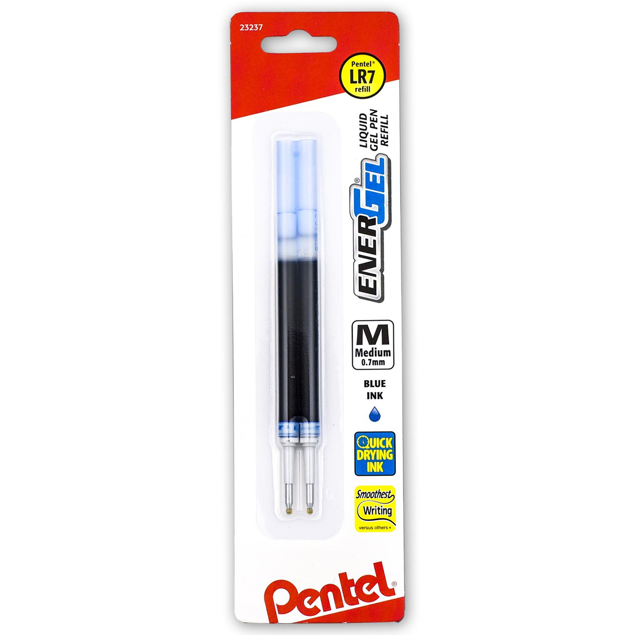 Pentel LR7 LR7BP2C Energel Refills, Blue Ink, Medium Point