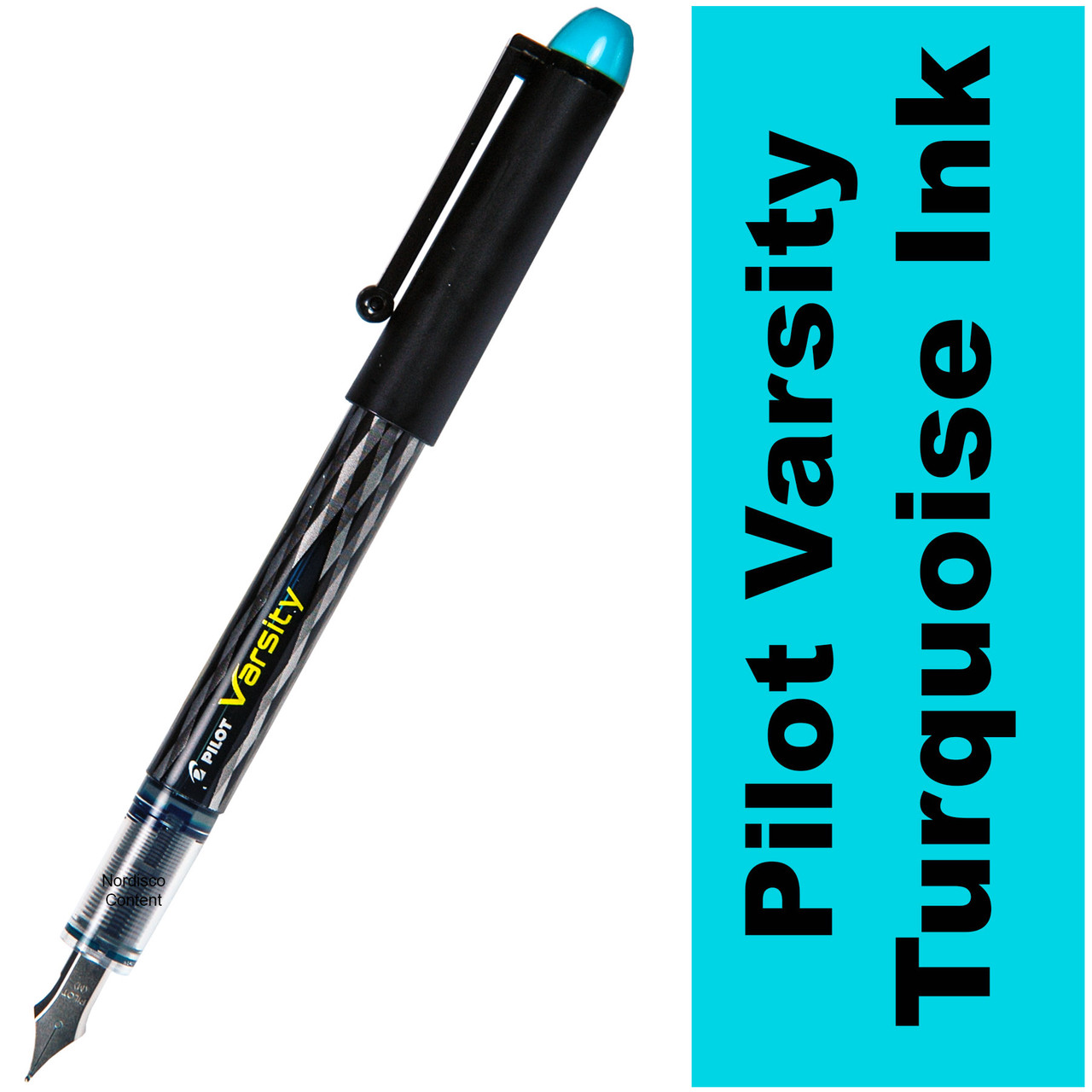 Pilot 90009 Varsity Disposable Fountain Pen, Turquoise Ink, Medium Nib