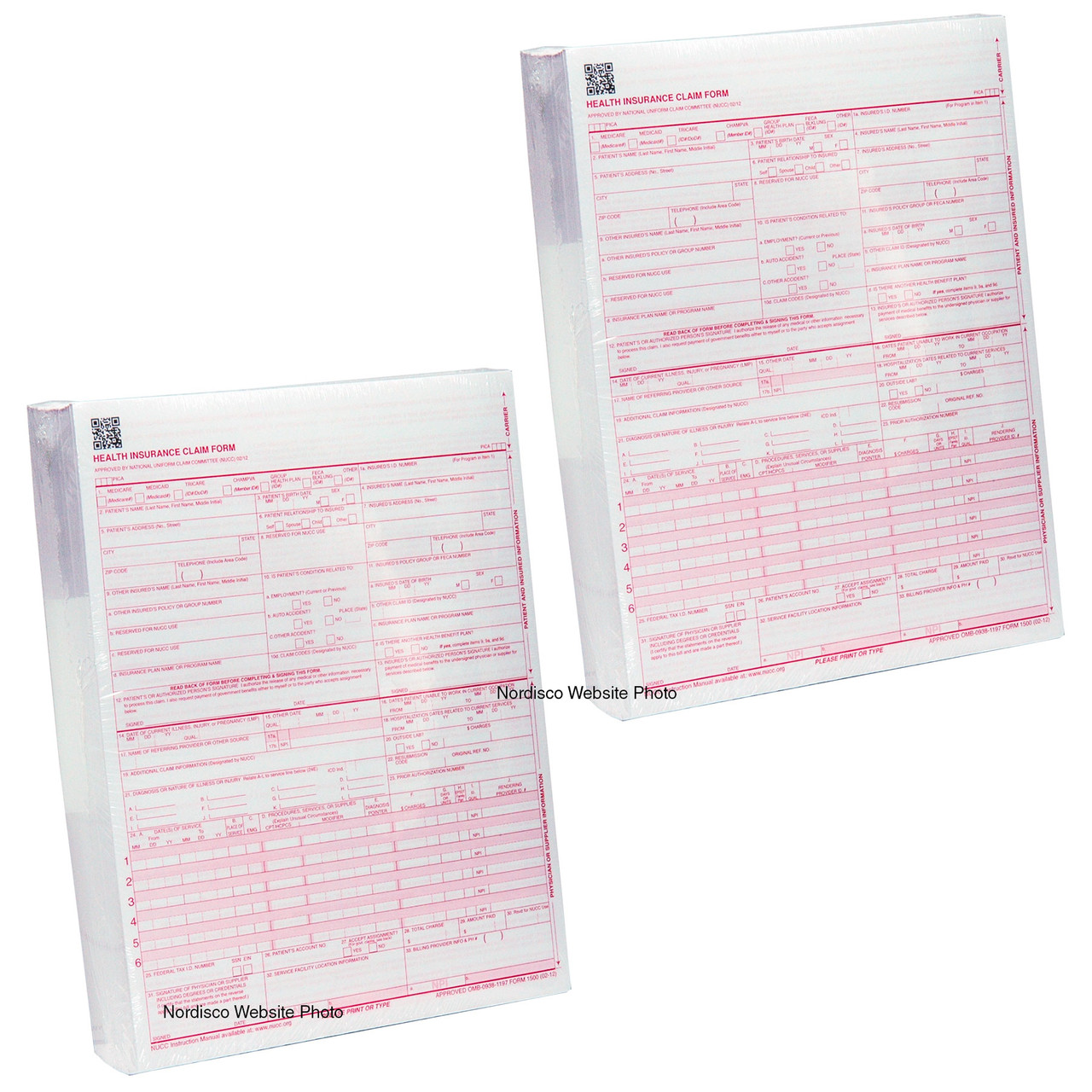 health-insurance-claim-form-hcfa-claim-form-cms-form-1500-carton-of-1000-nordisco-com for Free Printable 1500 Claim Form Health Insurance Claim Form, HCFA Claim Form, CMS Form 1500, Carton of 1000 | Nordisco.com for Free Printable 1500 Claim Form