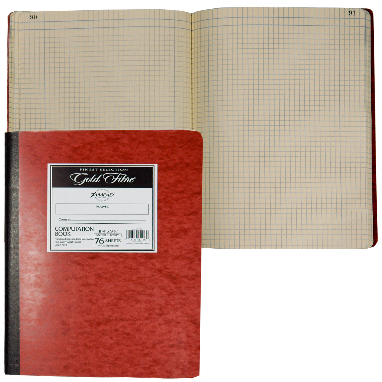 Ampad 22156 Gold Fibre Computation Book