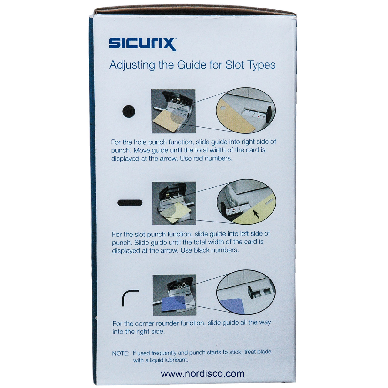 Sicurix 80200 ID Card 3-in-1 Punch