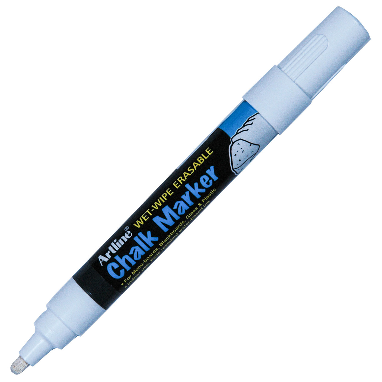 Uni Chalk Marker PWE-3M - marqueur craie liquide - pointe conique fine  (1,3mm) - Schleiper - e-shop express