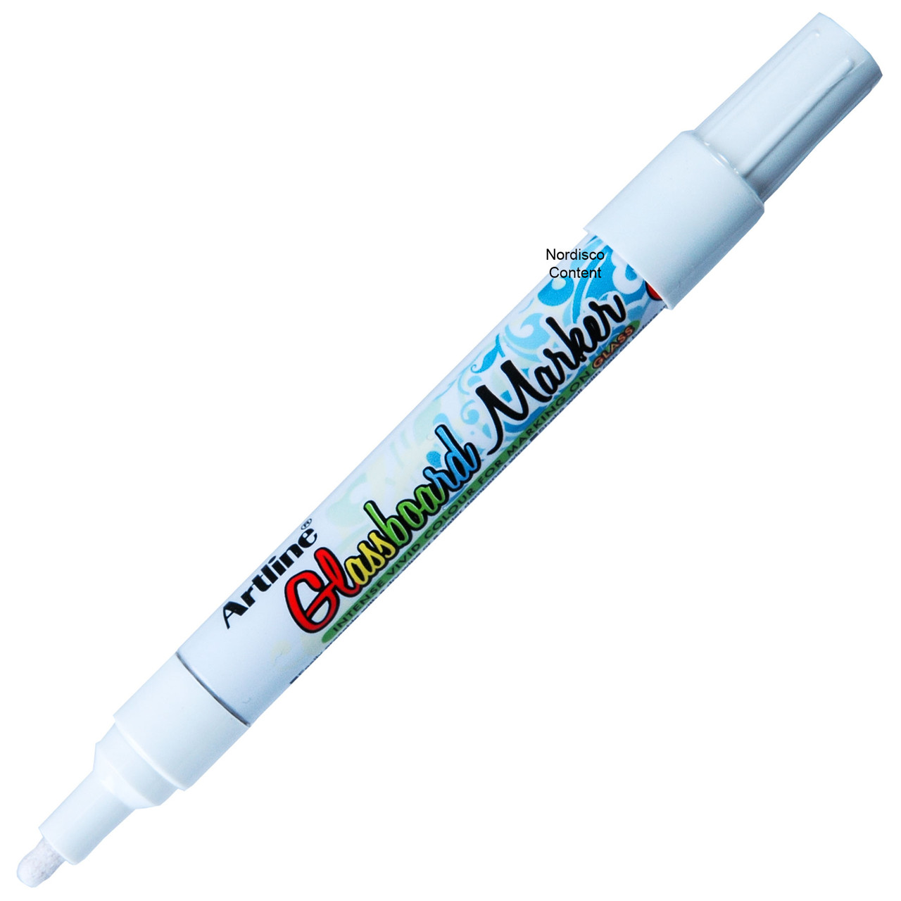 Artline Glassboard Marker EPG-4 47520, White Liquid Ink, 2.0mm Bullet Tip