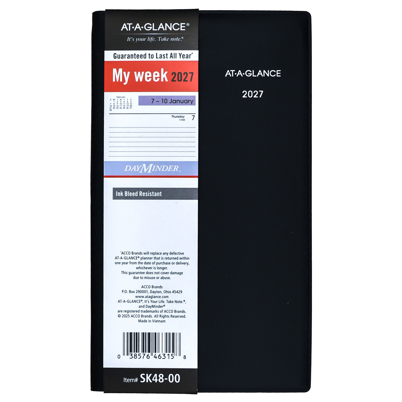 At-A-Glance 2027 SK48-00 DayMinder Weekly Pocket Planner