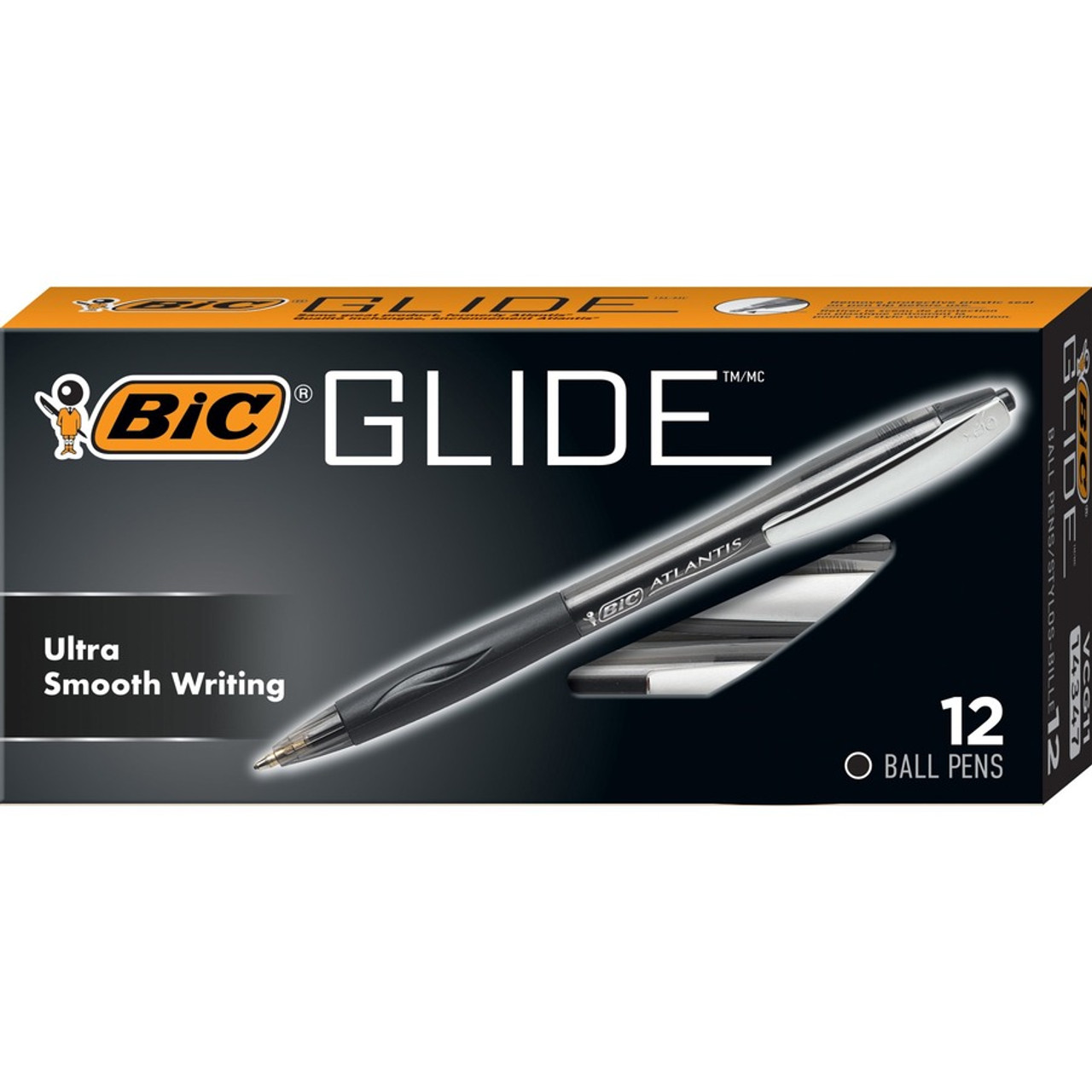 BIC Gelocity 0.7 RLC11 31563 Black Gel Ink 0.7mm Medium Point Rollerball Pen