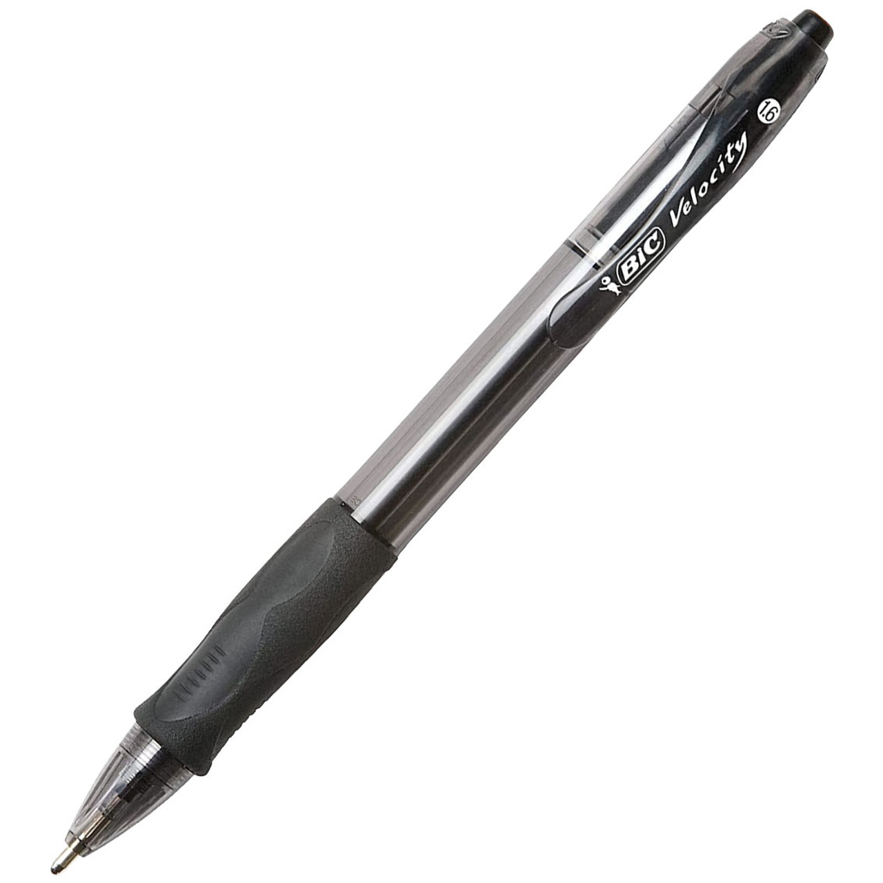 BIC Velocity Glide 1.6 mm Glide Bold VLGB11 18510, Black Ink