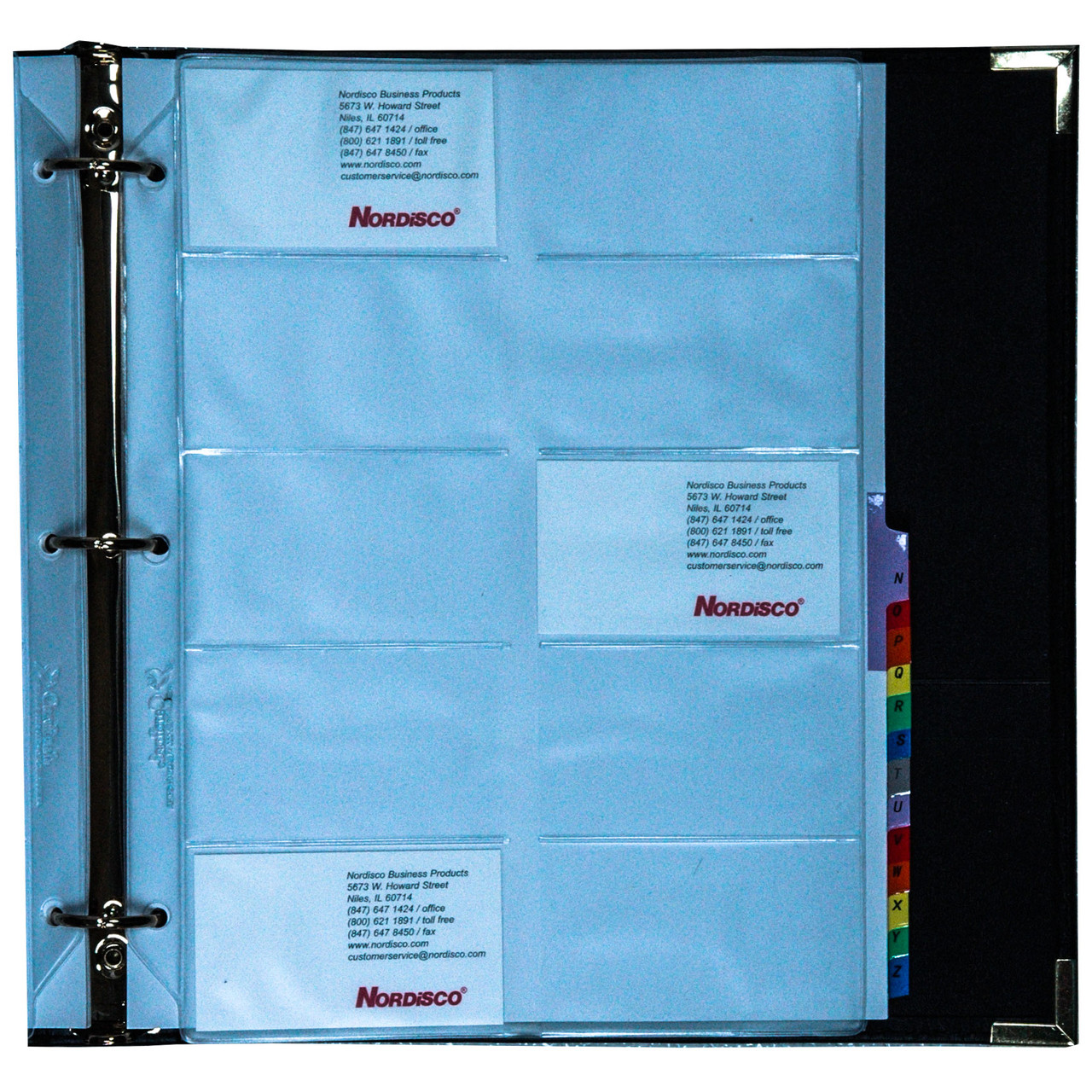 Cardinal 65361 C20 Business Card File Deluxe Binder With A to Z