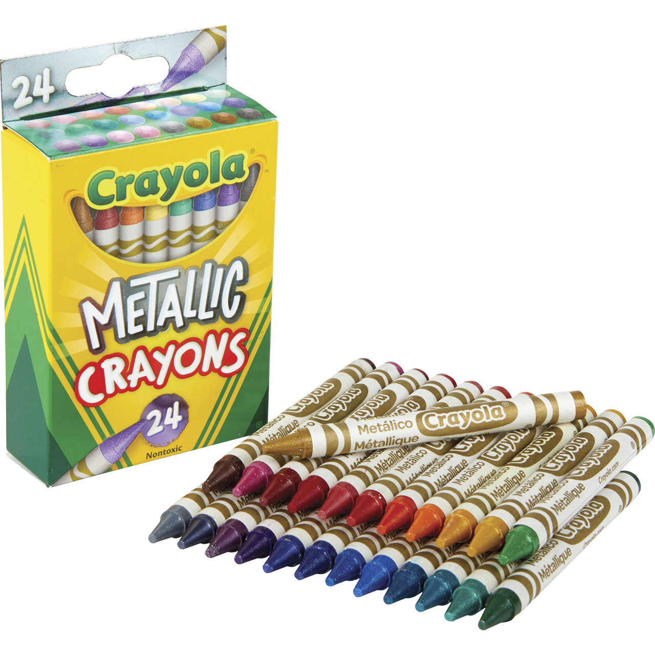 crayon品 Crayola 528815 Metallic Crayons | Nordisco.com