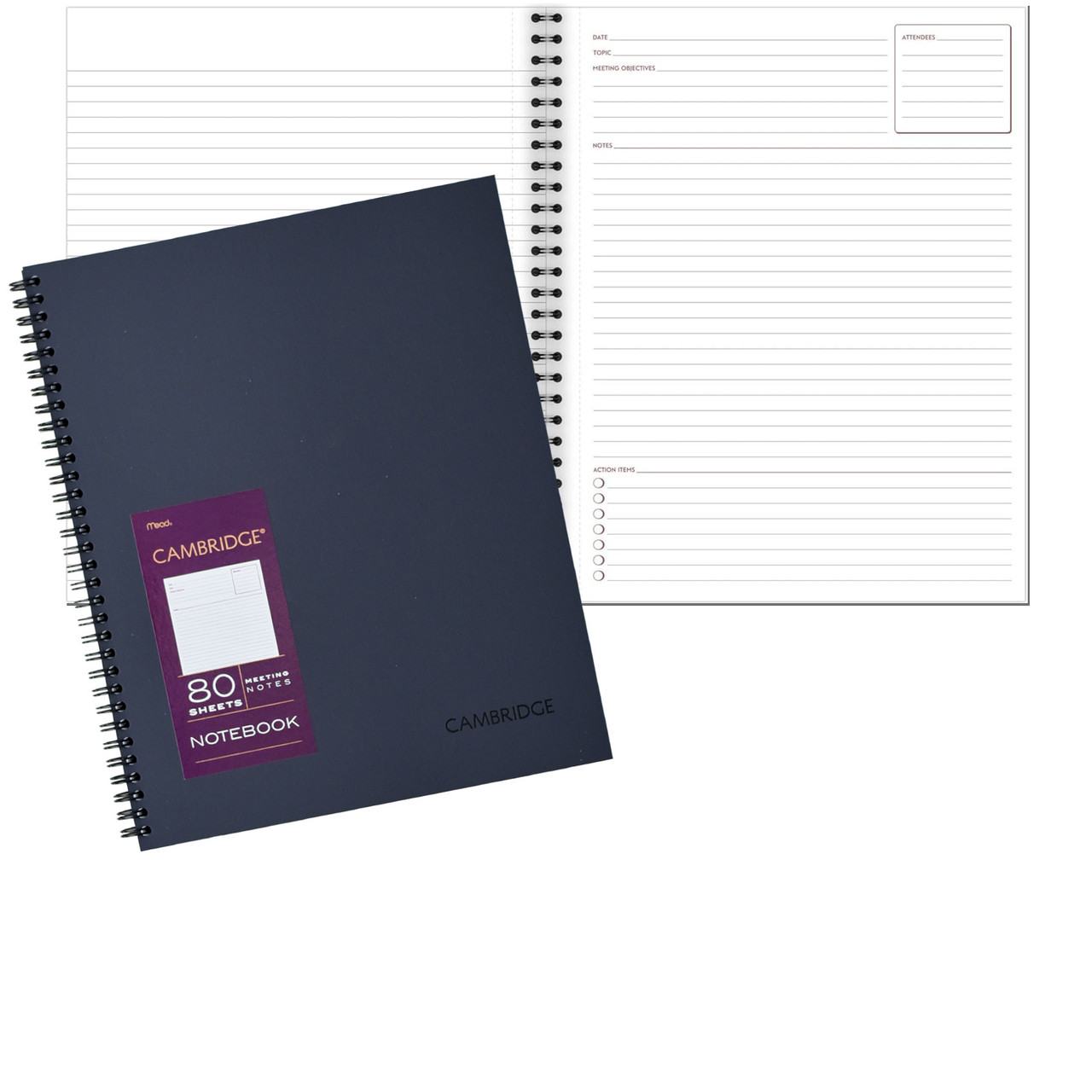 Cambridge 06132 Meeting Notes Notebook, 8-1/4 x 11