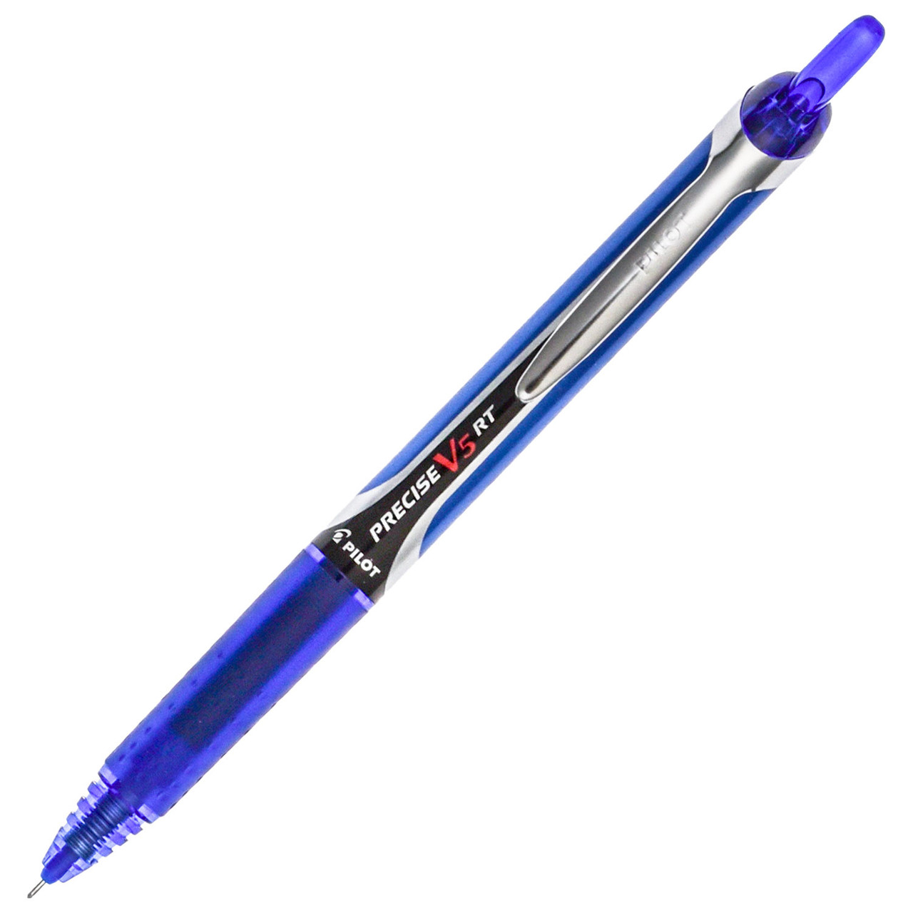 Pilot Precise V5 RT Rolling Ball Pen 26063, Blue Ink, 0.5mm Extra