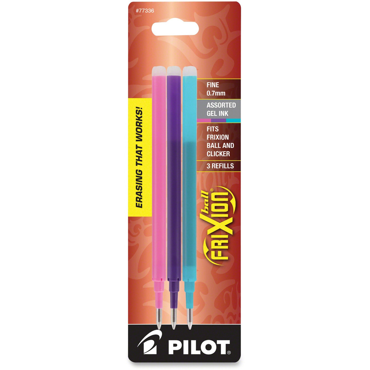 Pilot FriXion Pen Refills P1AFX78PPL, Purple Gel Ink, 0.7mm Fine, Pack of 8