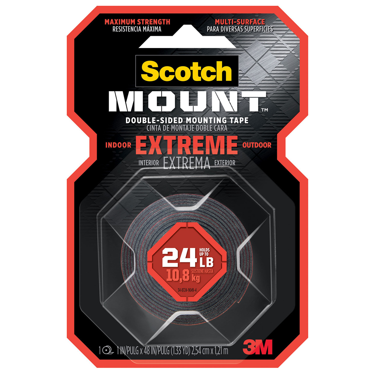 Scotch Outdoor 1-in x 14.58-ft Double-Sided Tape in the Double-Sided  Mounting Tape department at